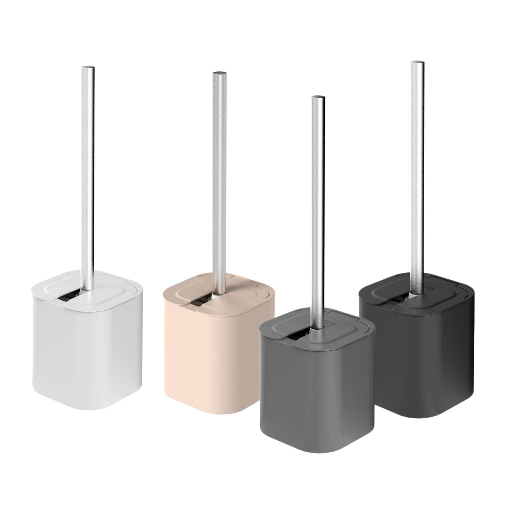 Lixeira, Escova Vaso Sanitário Banheiro Suporte e Tampa – 38x11cm | 1 e 2 Unidades | Linha Dual OU Lixeira, Escova Vaso Sanitário Banheiro Suporte e Tampa – 38x11cm | 1 e 2 Unidades | Linha Dual OU