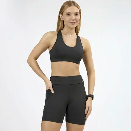 Short Feminino Selene Com Bolso Academia Lançamento Original Short Feminino Selene Com Bolso Academia Lançamento Original