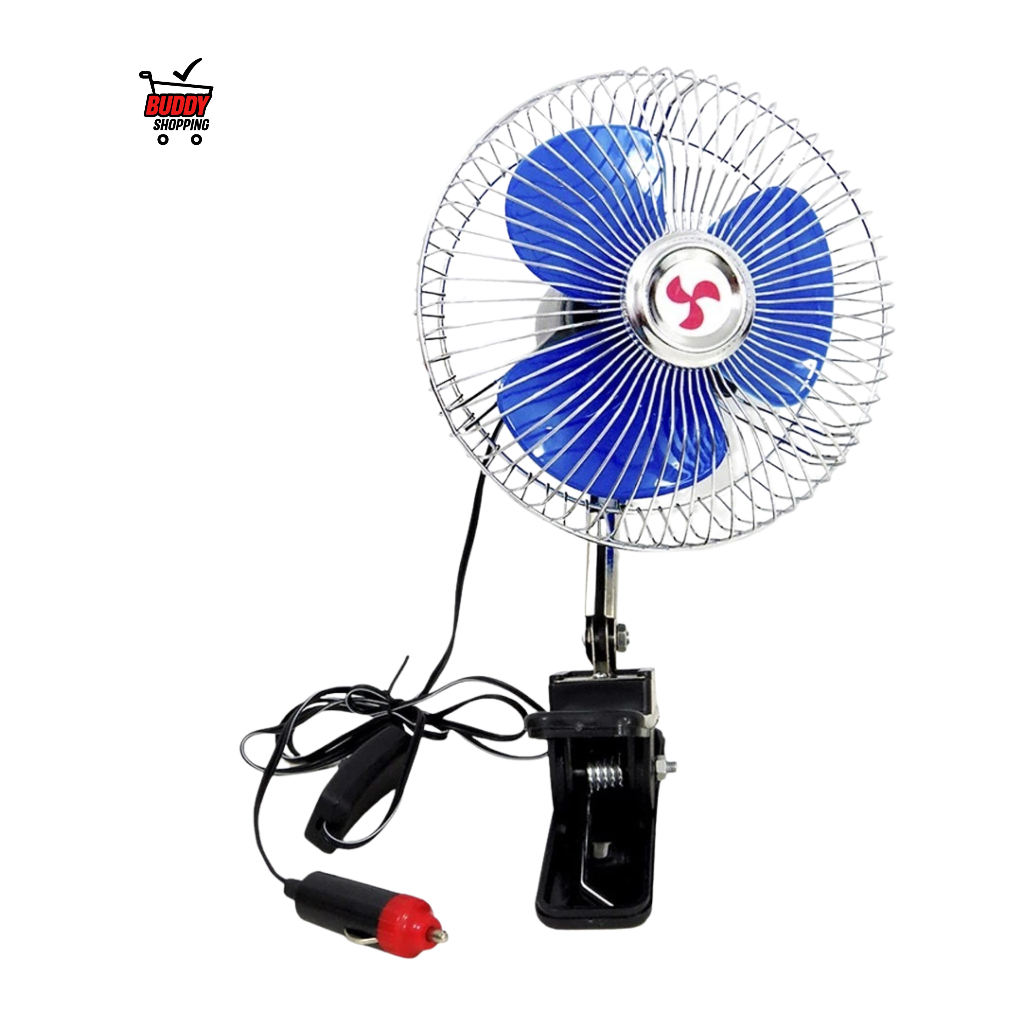 Ventilador Caminhão 12v 8 Polegadas Potente Com Garra Painel Ventilador Caminhão 12v 8 Polegadas Potente Com Garra Painel