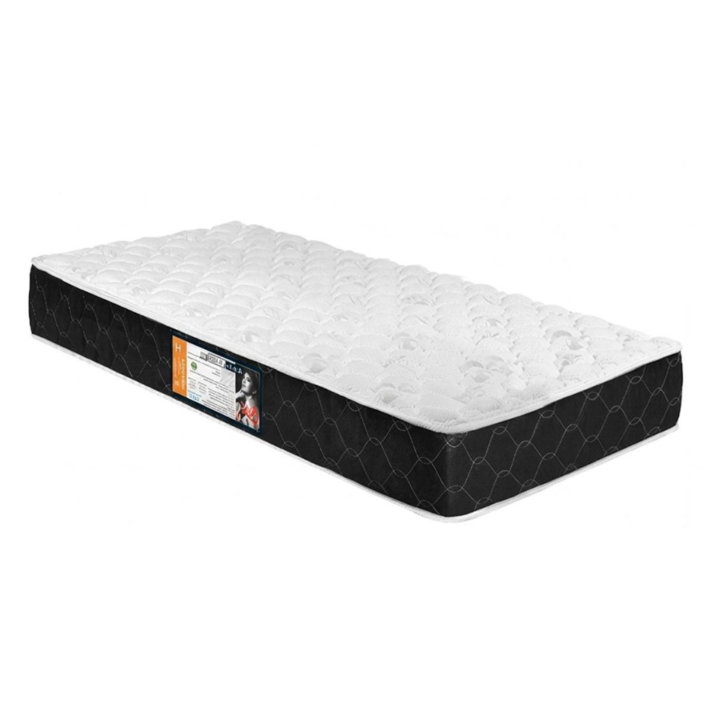 Colchão Solteiro Espuma D33 Black White Double Face (88x188x25) – Castor