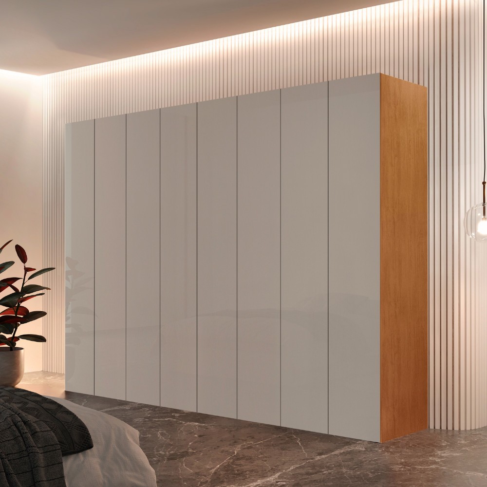 Guarda Roupa Casal Atacama MDF 8 Portas 4 Gavetas e 8 Prateleiras Moderna Mobília Guarda Roupa Casal Atacama MDF 8 Portas 4 Gavetas e 8 Prateleiras Moderna Mobília