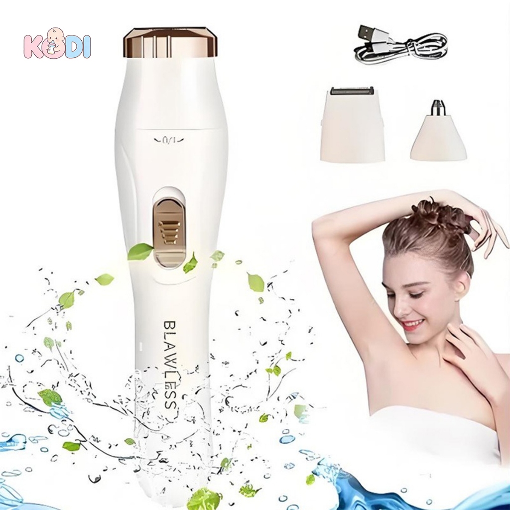 Aparador Elétrico 3 em 1 para Corpo e Cabelo Lavável Cabeças Removíveis USB – M1 Aparador Elétrico 3 em 1 para Corpo e Cabelo Lavável Cabeças Removíveis USB – M1