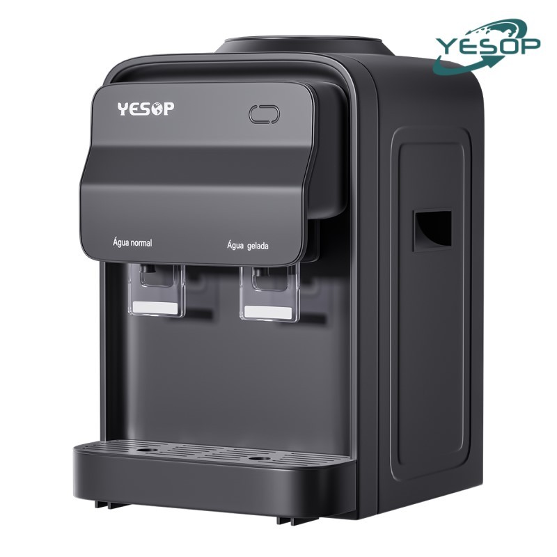 YESOP Bebedouro De Mesa Água Gelada E Natural Bivolt 127V/220V Galão 10-20 Litros Preto Elegante YESOP Bebedouro De Mesa Água Gelada E Natural Bivolt 127V/220V Galão 10-20 Litros Preto Elegante