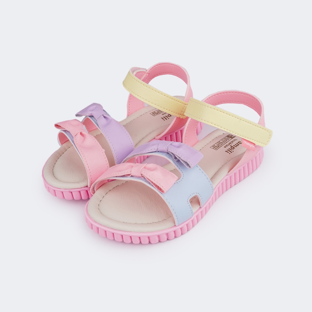 Sandália Papete Infantil Candy Laço Pampili Sandália Papete Infantil Candy Laço Pampili
