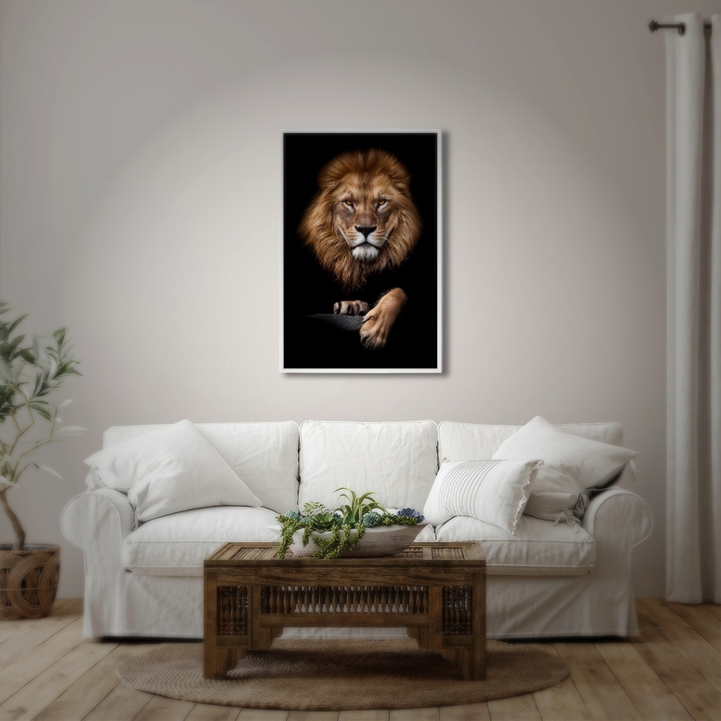 Quadro Decorativo Motivacional Leão Força e Determinação Sala Quarto Escritorio Quadro Decorativo Motivacional Leão Força e Determinação Sala Quarto Escritorio
