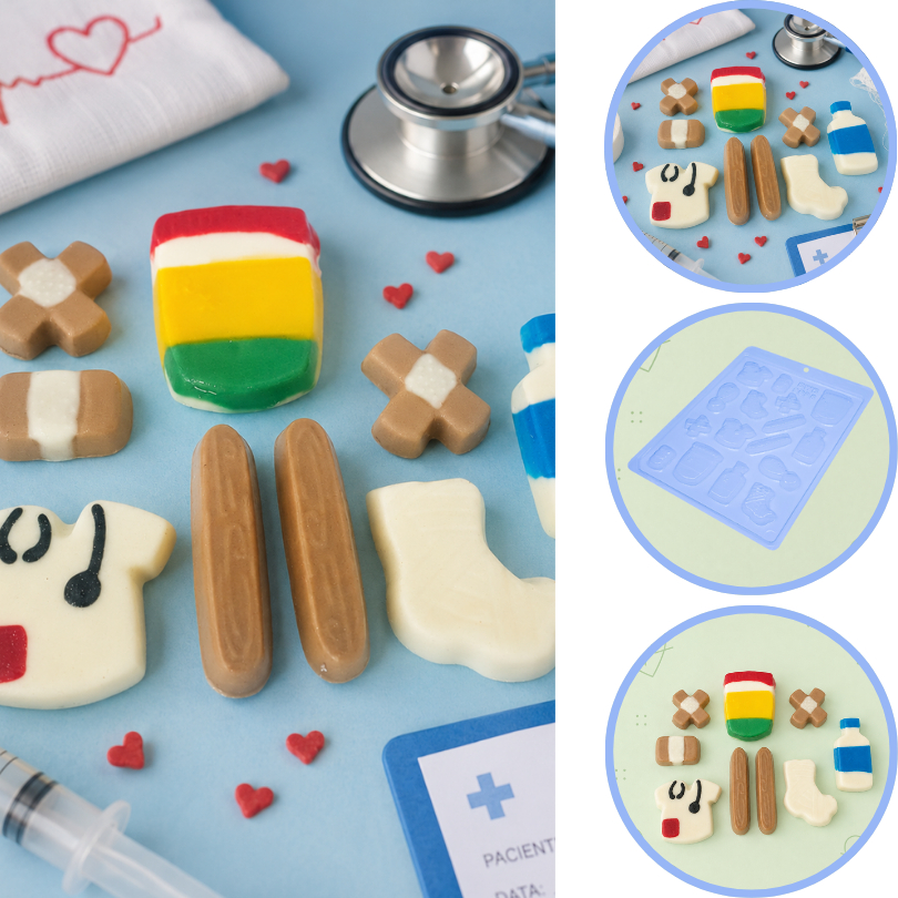 1~10 FORMA SIMPLES EMERGÊNCIA CÓD.:9695 (G2) EM ACETATO BWB PARA BOMBOM, DOCES DE CHOCOLATE E CONFEITARIA. (CHOCO) 1~10 FORMA SIMPLES EMERGÊNCIA CÓD.:9695 (G2) EM ACETATO BWB PARA BOMBOM, DOCES DE CHOCOLATE E CONFEITARIA. (CHOCO)