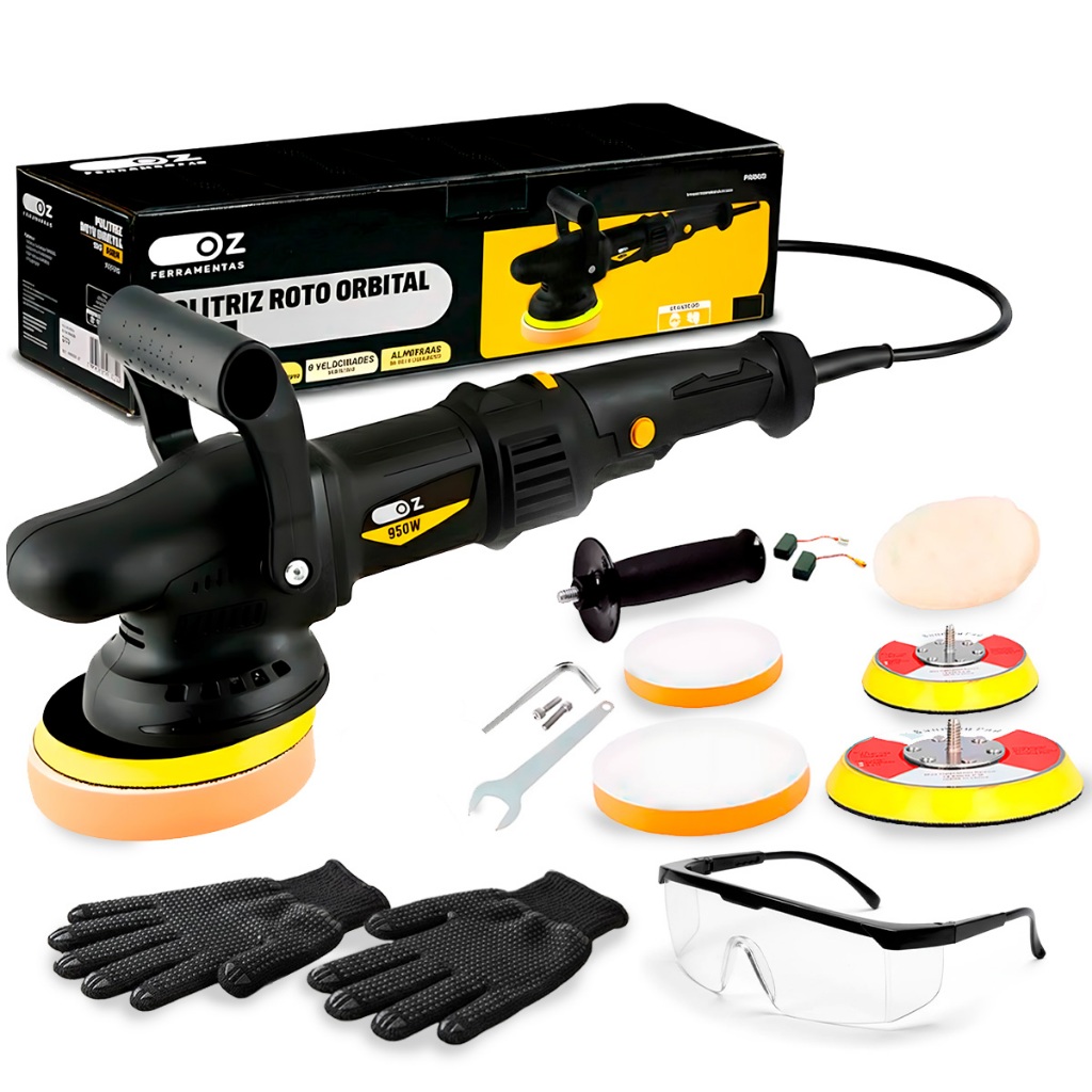 Politriz Roto Orbital Automotiva 5 Polegadas 125mm 950w Epi Com Acessórios De Proteção Politriz Roto Orbital Automotiva 5 Polegadas 125mm 950w Epi Com Acessórios De Proteção