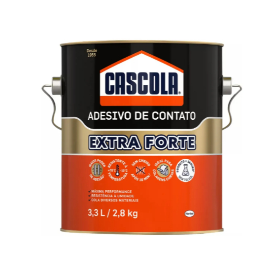 Cola Contato Extra sem Toluol 2,8Kg – Cascola Cola Contato Extra sem Toluol 2,8Kg – Cascola