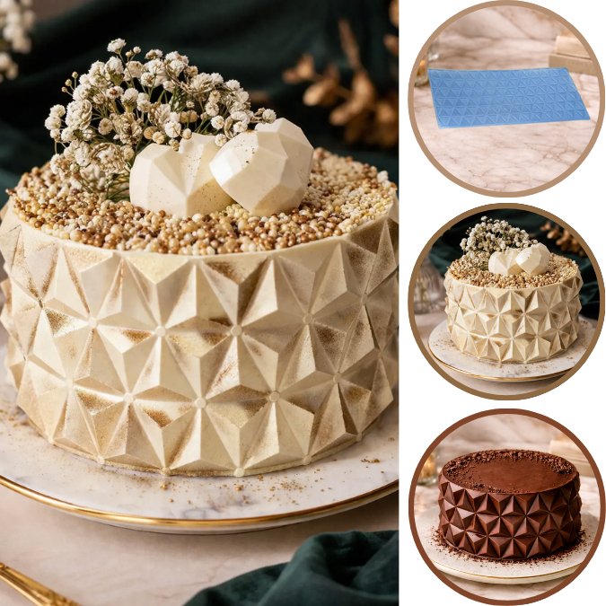 1~5 Forma Placa Textura e Modelagem Para Bolo 3D CAKE -CÓD P866. Para confeitaria (Porto formas) (CHOCO) 1~5 Forma Placa Textura e Modelagem Para Bolo 3D CAKE -CÓD P866. Para confeitaria (Porto formas) (CHOCO)