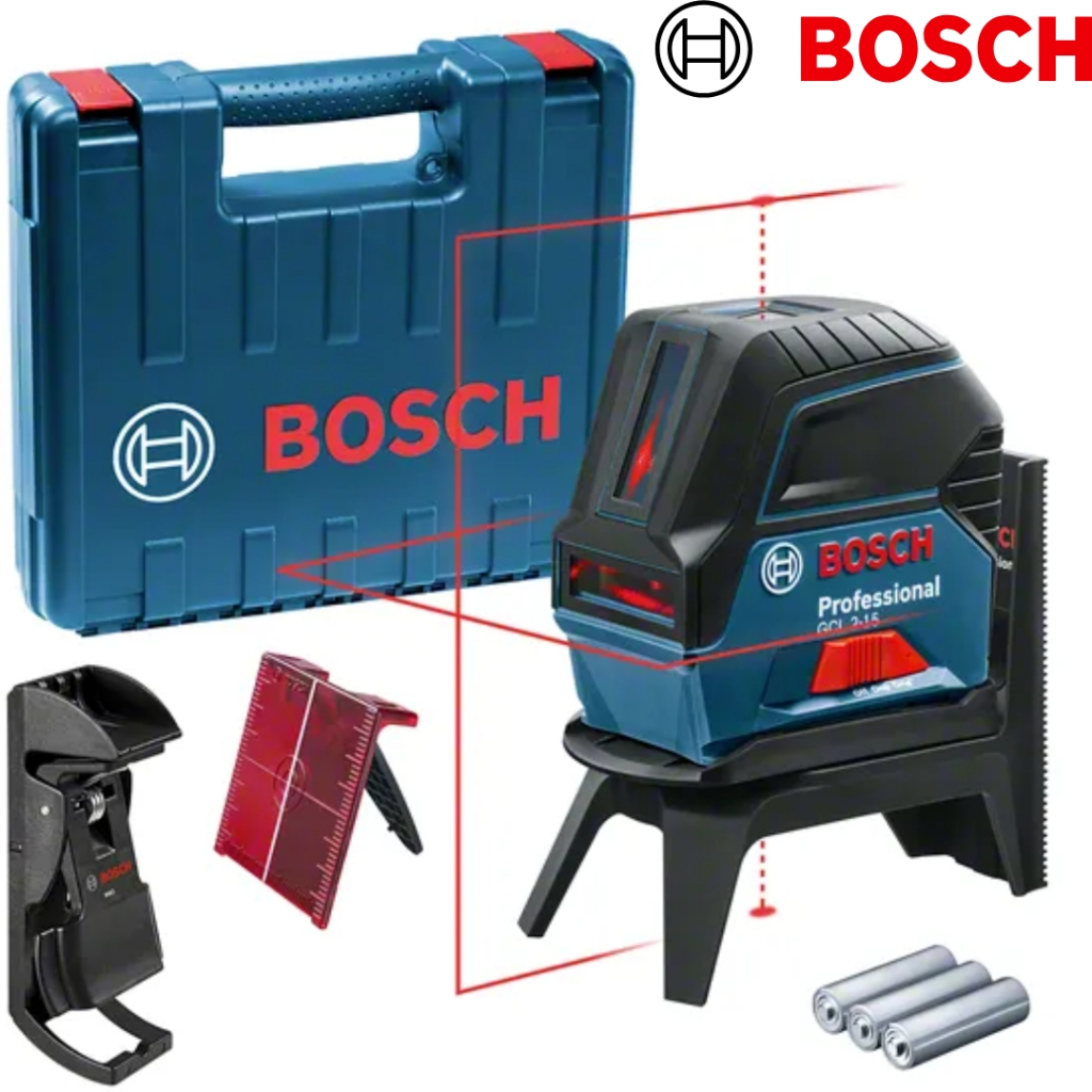 Nível a laser com linhas e pontos Bosch GCL 2-15 15m, maleta Nível a laser com linhas e pontos Bosch GCL 2-15 15m, maleta