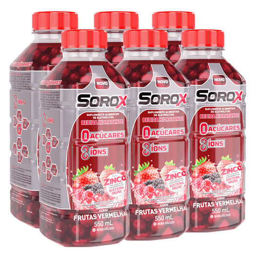 Pack com 6 – Sorox Frutas Vermelhas 550mL Pack com 6 – Sorox Frutas Vermelhas 550mL