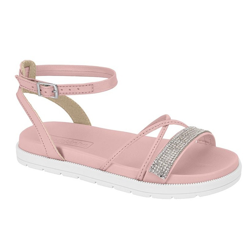 Sandália Infantil Menina Brilho Strass Ajustável Papete Fivela Metalizada Passeio Molekinha Original Sandália Infantil Menina Brilho Strass Ajustável Papete Fivela Metalizada Passeio Molekinha Original