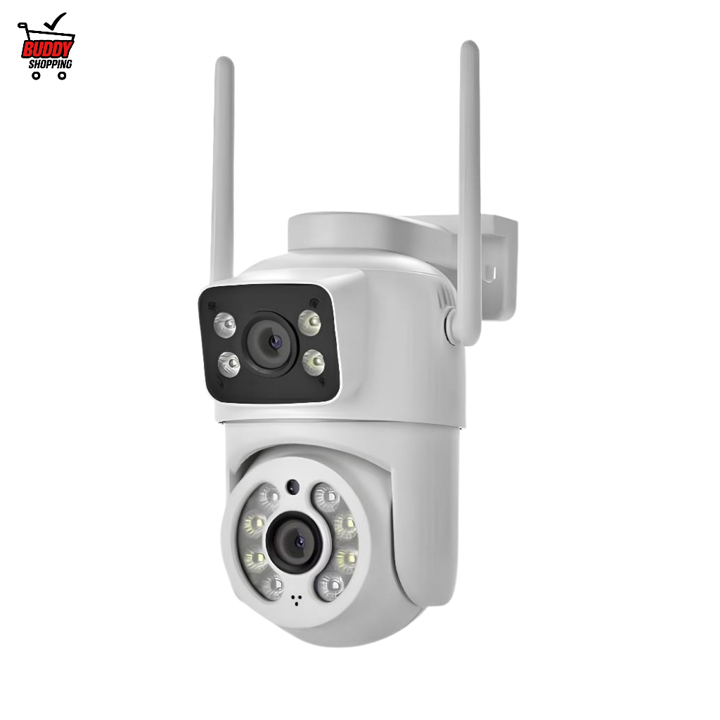 Câmera Segurança Dupla Lente 6mp Externa Ip Wifi App AITEK Câmera Segurança Dupla Lente 6mp Externa Ip Wifi App AITEK