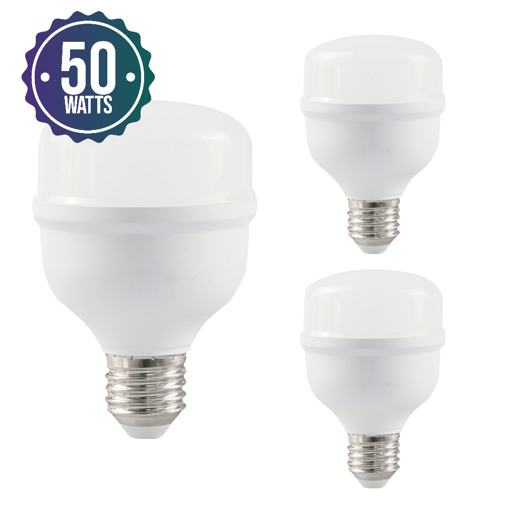 Kit 3 un Bulbo Led 50w Alta Potencia 6500K BIVOLT Branco Frio Kit 3 un Bulbo Led 50w Alta Potencia 6500K BIVOLT Branco Frio