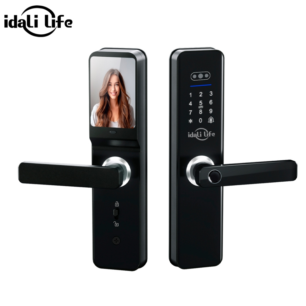 Fechadura Digital Inteligente com Câmera Biométrica Impressão Cartão Senha Desbloqueio IDALI LIFE Fechadura Digital Inteligente com Câmera Biométrica Impressão Cartão Senha Desbloqueio IDALI LIFE