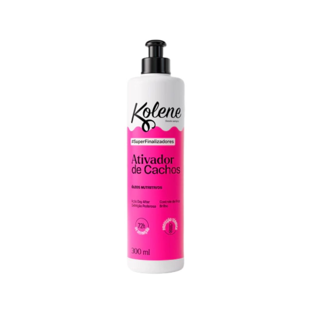 Ativador De Cachos Kolene Superfinalizadores Rosa 300ml Ativador De Cachos Kolene Superfinalizadores Rosa 300ml