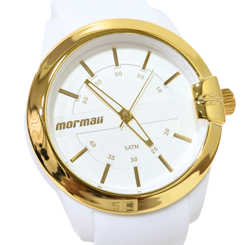 Relógio Mormaii Feminino Analógico Maui Branco MOPC21JAG/8B Relógio Mormaii Feminino Analógico Maui Branco MOPC21JAG/8B