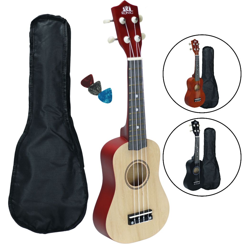 Ukulele Konig Com Capa E Palheta Acustico Profissional Completo Ukulele Konig Com Capa E Palheta Acustico Profissional Completo