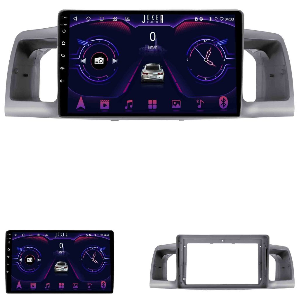 Multimídia Corolla Fielder 2003 A 2008 64gb Carplay Android Gps Bluetooth 9 Polegadas