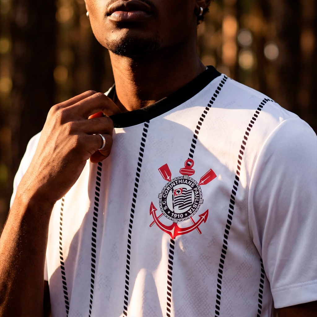 Camisa Corinthians Povo Branca Masculina Oficial Camisa Corinthians Povo Branca Masculina Oficial
