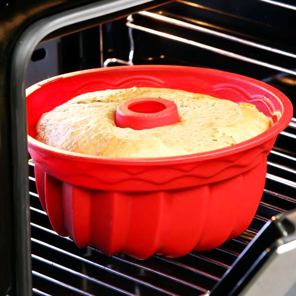 Forma de Silicone Antiaderente Flexível Resistente Forno Bolos Doces Cozinha Confeitaria Forma de Silicone Antiaderente Flexível Resistente Forno Bolos Doces Cozinha Confeitaria