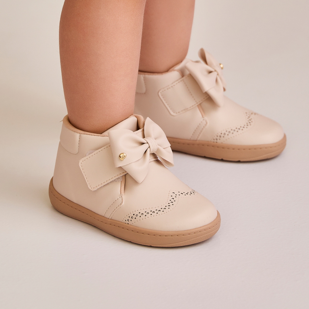 Tênis Infantil Barefoot com Cano Médio Retrô Clássico Pampili Tênis Infantil Barefoot com Cano Médio Retrô Clássico Pampili
