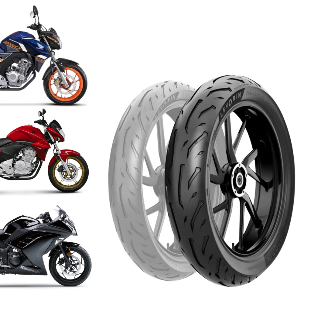 Pneu Moto 140/70-17 Traseiro Levorin Matrix Sport 2 Aro 17 Fazer 250 MT03 R3 Pneu Moto 140/70-17 Traseiro Levorin Matrix Sport 2 Aro 17 Fazer 250 MT03 R3