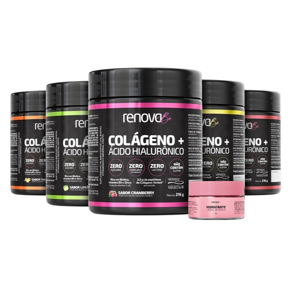 Kit 5 Colágenos Renova Be Verisol + Hidratante Labial Kit 5 Colágenos Renova Be Verisol + Hidratante Labial