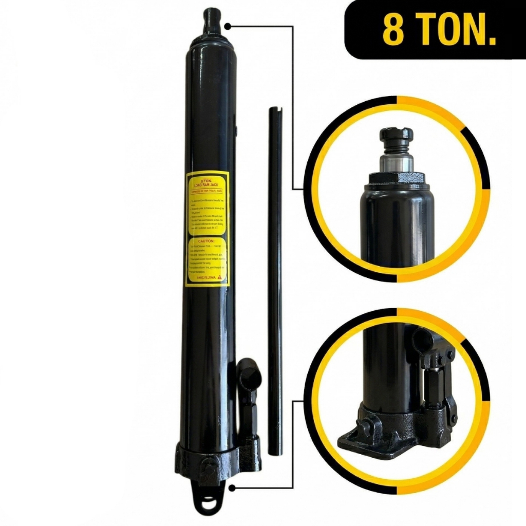 Bomba Hidráulica Guincho Girafa 8 Ton Cilíndro Reposição Ferramenta de Elevação Carga Industrial Bomba Hidráulica Guincho Girafa 8 Ton Cilíndro Reposição Ferramenta de Elevação Carga Industrial