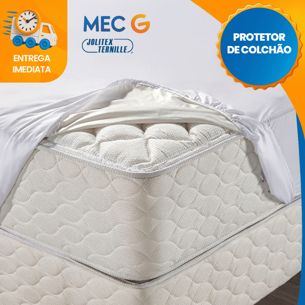 Capa Para Colchão Casal Impermeavel Elástico Antialérgico Protetor Casal, Queen Jolitex