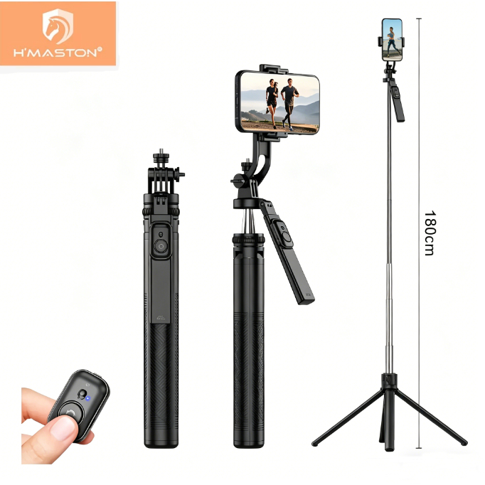 H’maston ZP-17 Bastão Tripé Pau De Selfie Para Celular Com Controle 181 Cm H’maston ZP-17 Bastão Tripé Pau De Selfie Para Celular Com Controle 181 Cm
