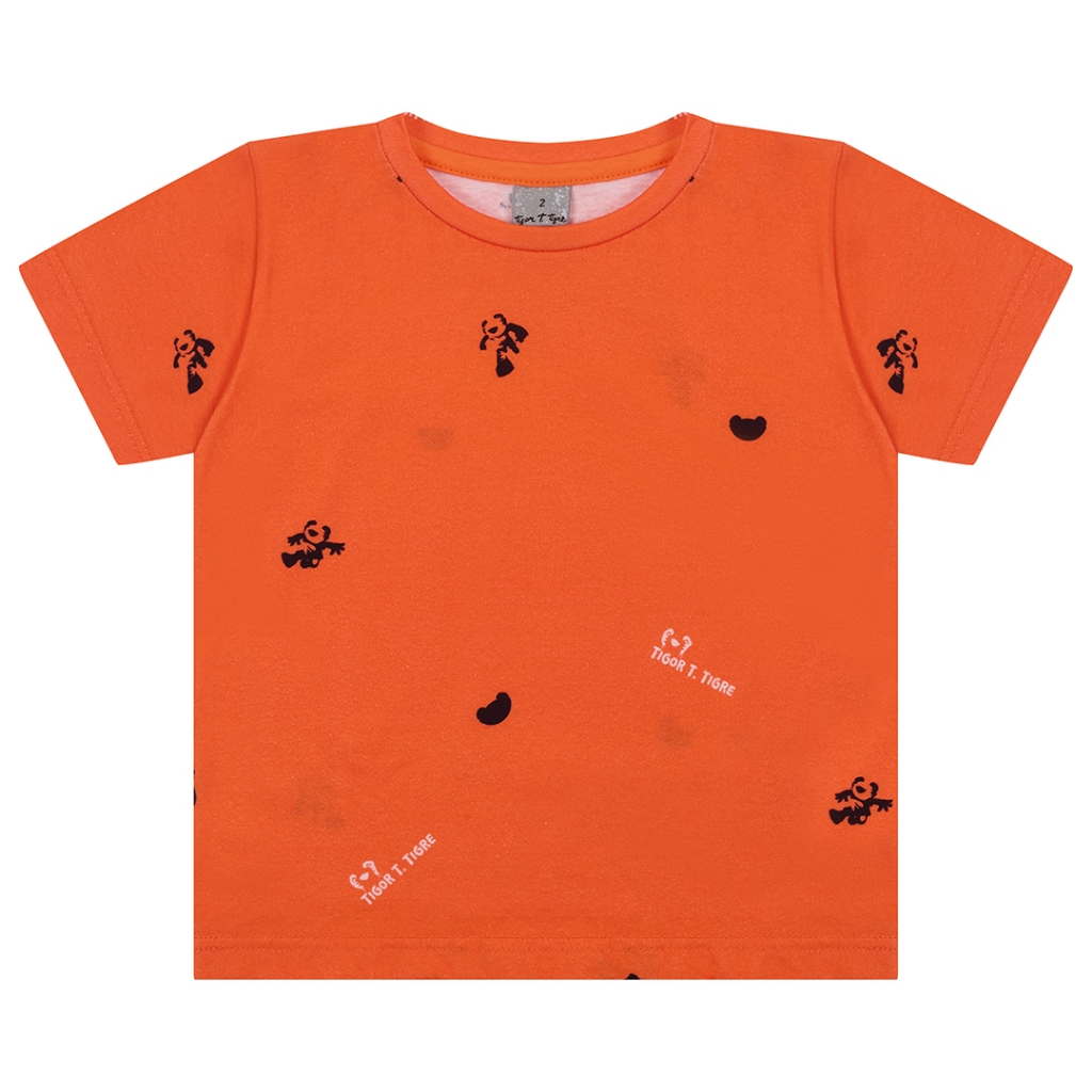 Camiseta Infantil Masculina Tigor T. Tigre Camiseta Infantil Masculina Tigor T. Tigre
