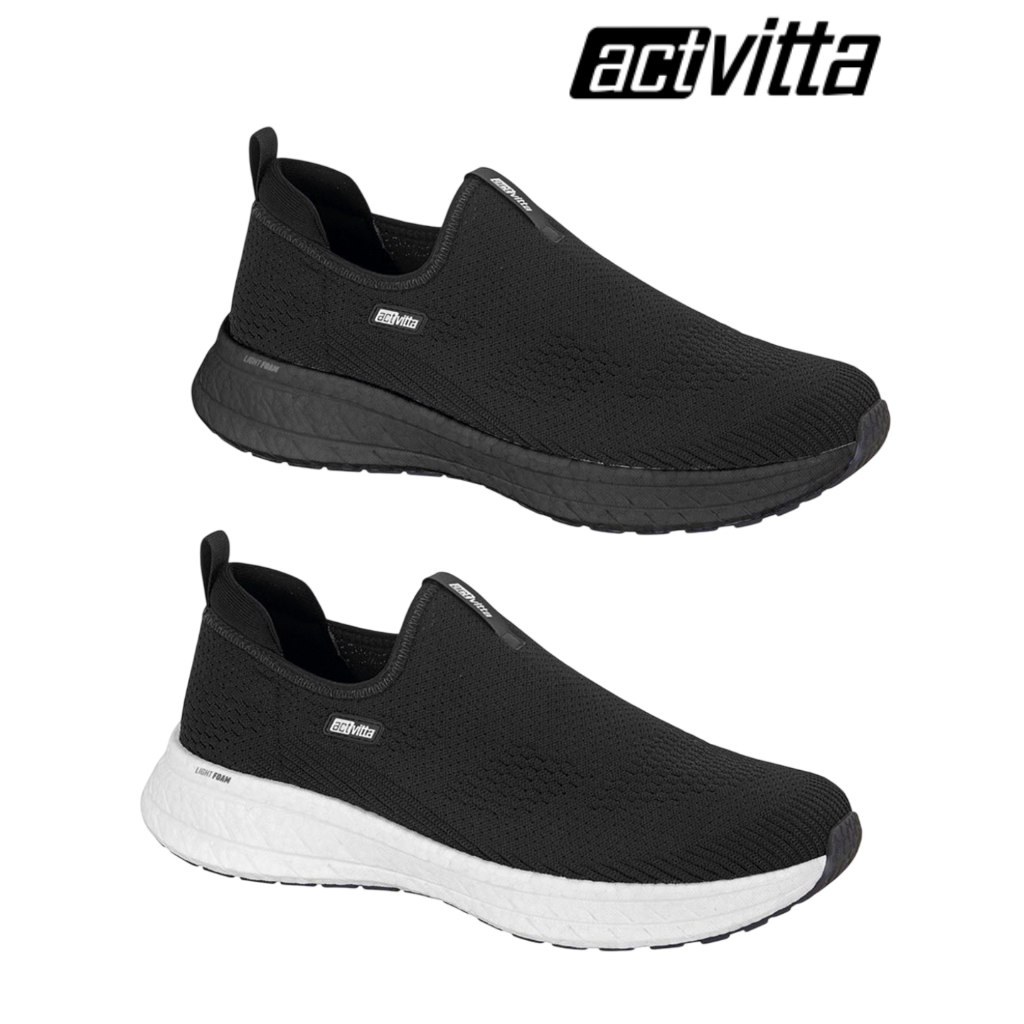 Tênis Masculino Actvitta Gaspea Casual Slip On Sem Cadarço Leve Caminhada Tênis Masculino Actvitta Gaspea Casual Slip On Sem Cadarço Leve Caminhada