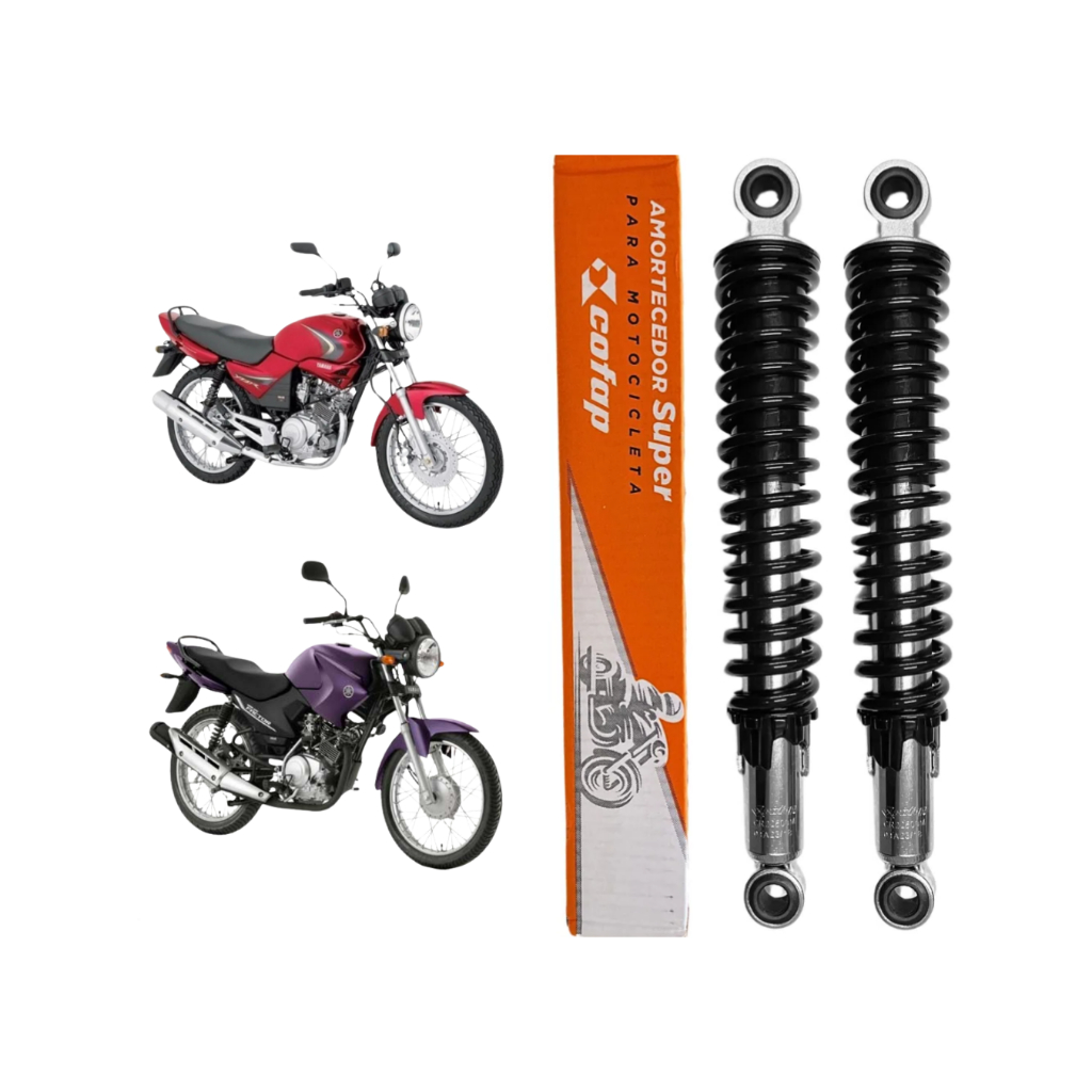 Par Amortecedor Suspensão Traseira Yamaha YBR Factor 125 2000 até 2015 Original Cofap Par Amortecedor Suspensão Traseira Yamaha YBR Factor 125 2000 até 2015 Original Cofap