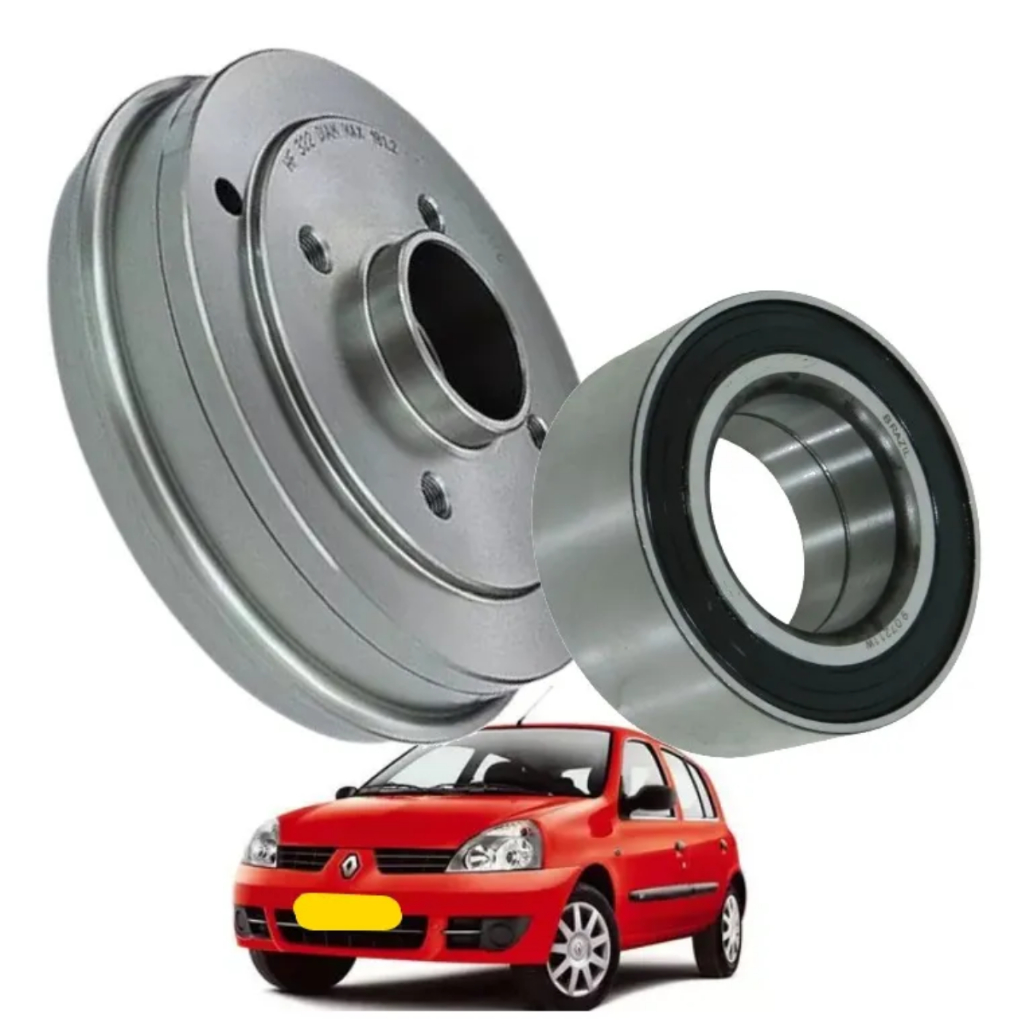 Tambor Campana Freio + Rolamento Roda Traseira Clio Sem Abs Tambor Campana Freio + Rolamento Roda Traseira Clio Sem Abs