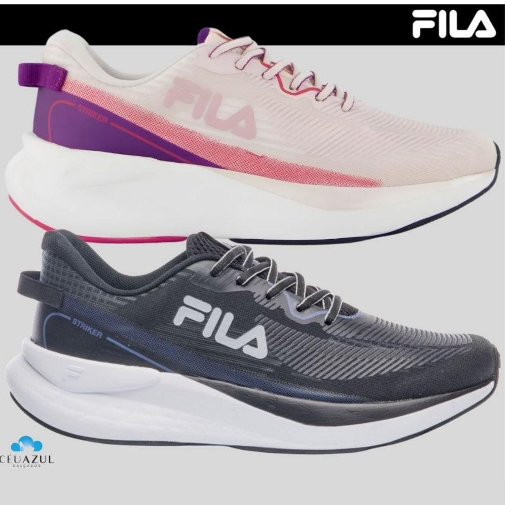 Tênis Fila Striker Feminino Esportivo Academia Treino EVA Original Tênis Fila Striker Feminino Esportivo Academia Treino EVA Original