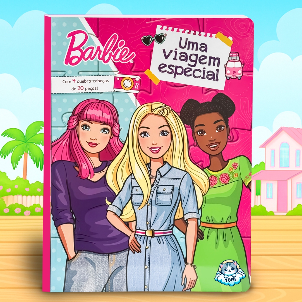 Quebra Cabeça Infantil Barbie Uma Viagem Especial Livro Jogos Educativos Colecionável Quebra Cabeça Infantil Barbie Uma Viagem Especial Livro Jogos Educativos Colecionável