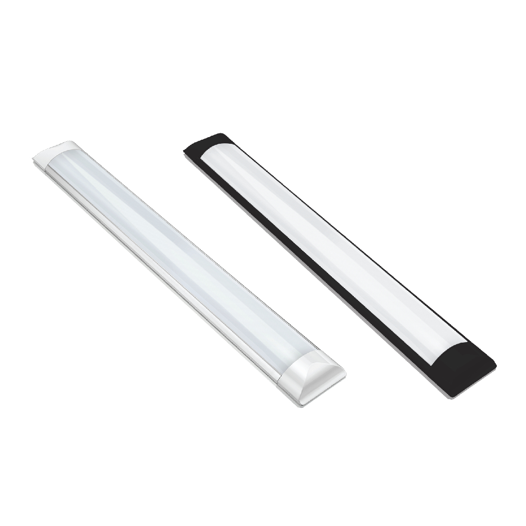 Kit 3 Luminaria slim Led 36w Branco/Preto 120cm Linear com calha sobrepor 3000K 6500K 4000K Kit 3 Luminaria slim Led 36w Branco/Preto 120cm Linear com calha sobrepor 3000K 6500K 4000K