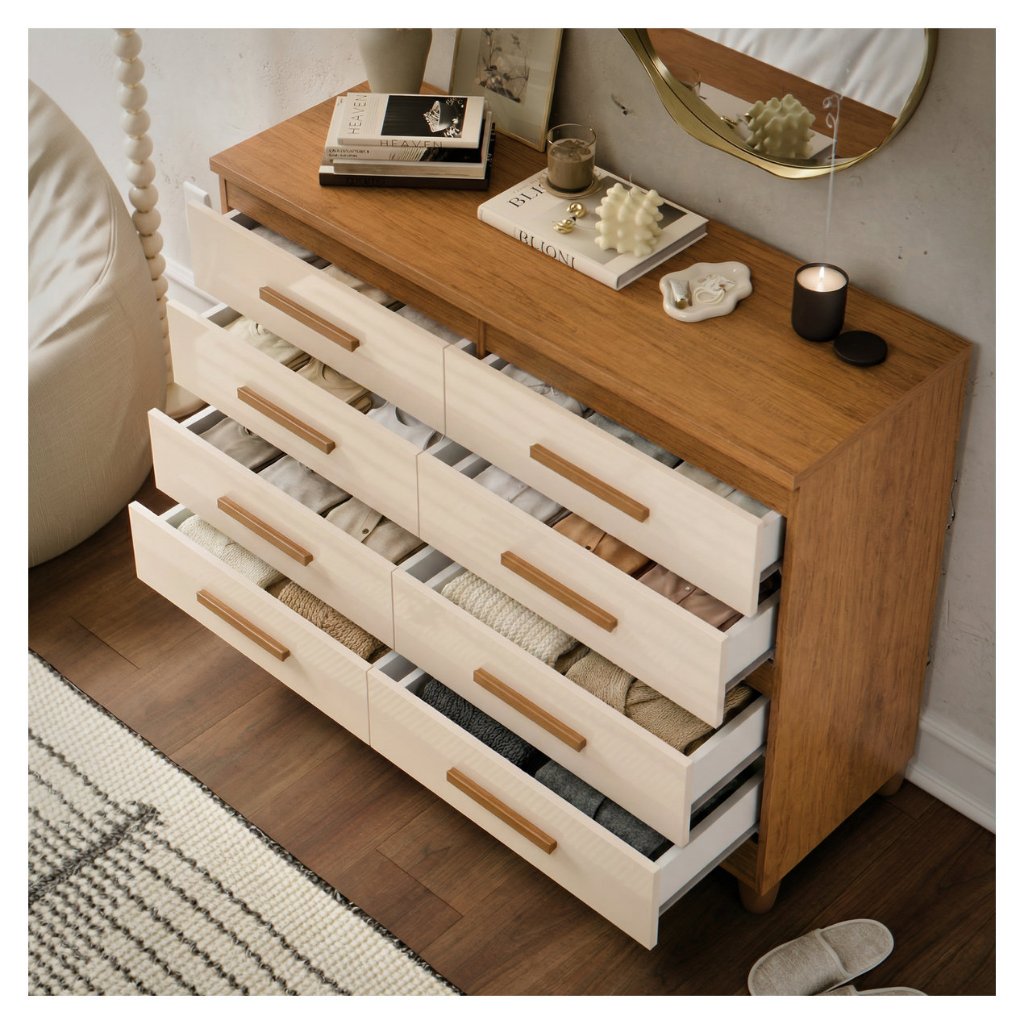 Cômoda 8 Gavetas Lite Multiuso Moderna Quarto Casal Infantil Grande Organizador Roupas Acessórios. Cômoda 8 Gavetas Lite Multiuso Moderna Quarto Casal Infantil Grande Organizador Roupas Acessórios.