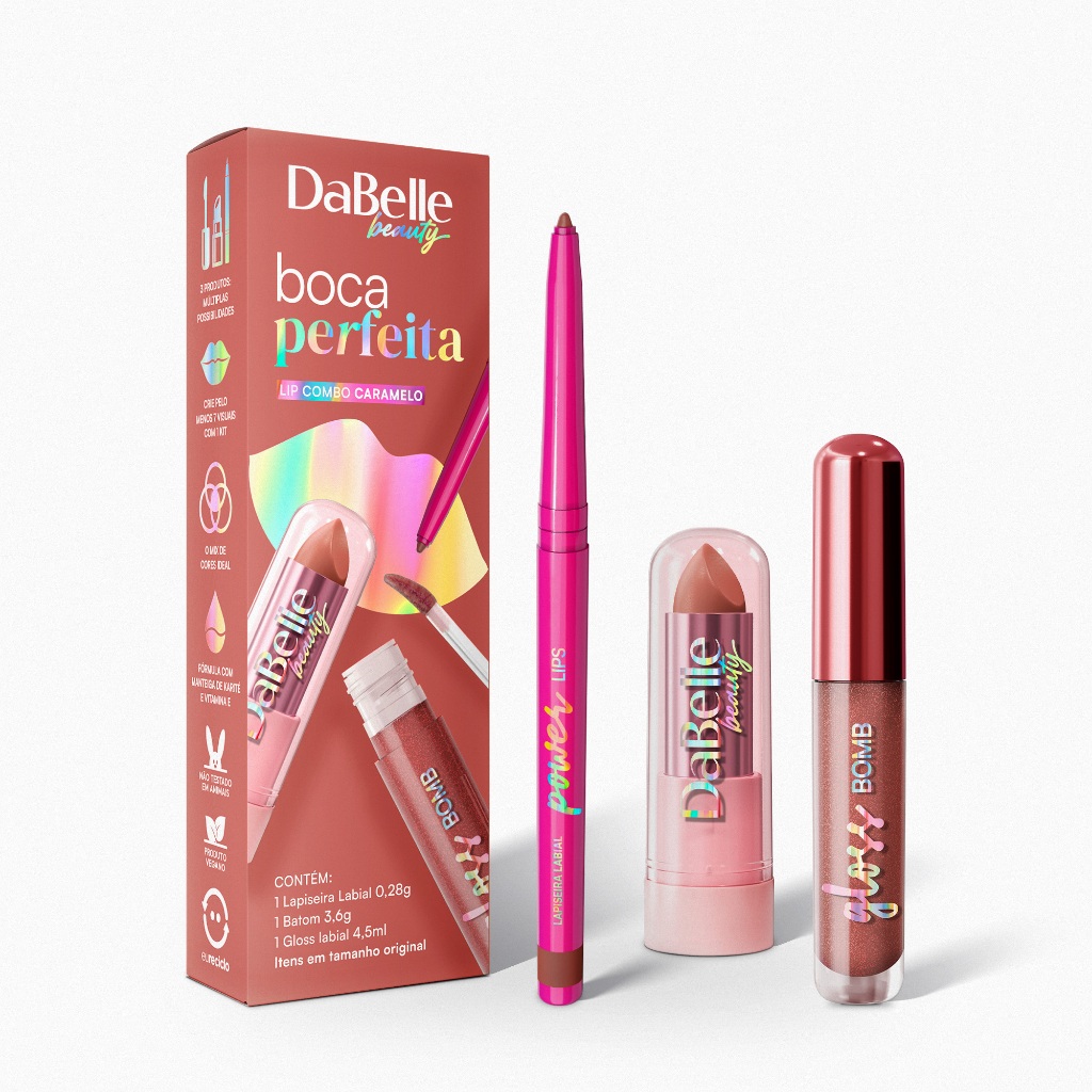 Lip Combo Boca Perfeita DaBelle Beauty Lip Combo Boca Perfeita DaBelle Beauty