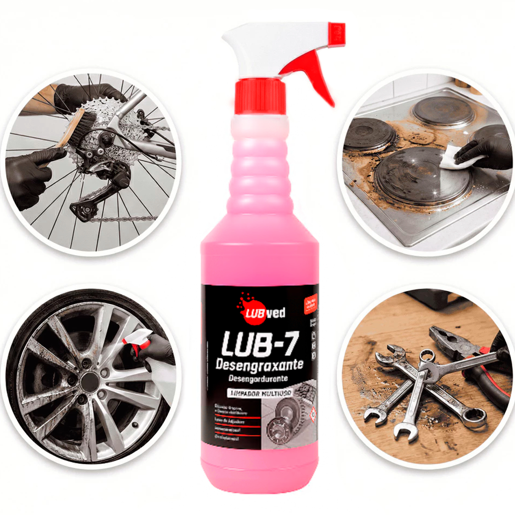Desengraxante Multiuso Spray 1L Limpeza Pesada Original Concentrado Automotivo Motor Óleo Graxa Desengraxante Multiuso Spray 1L Limpeza Pesada Original Concentrado Automotivo Motor Óleo Graxa