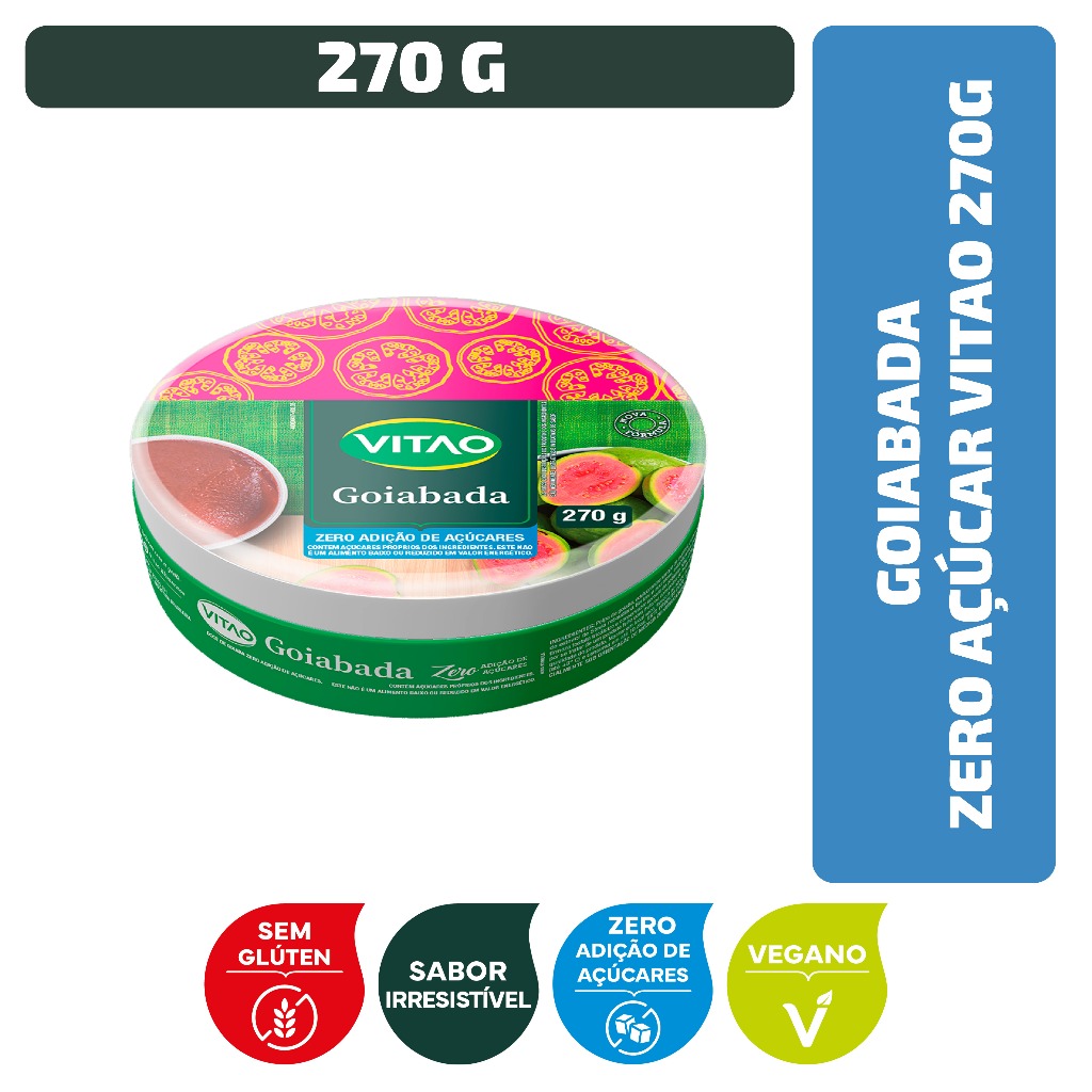Goiabada Zero Açúcar Vitao 270 g Goiabada Zero Açúcar Vitao 270 g