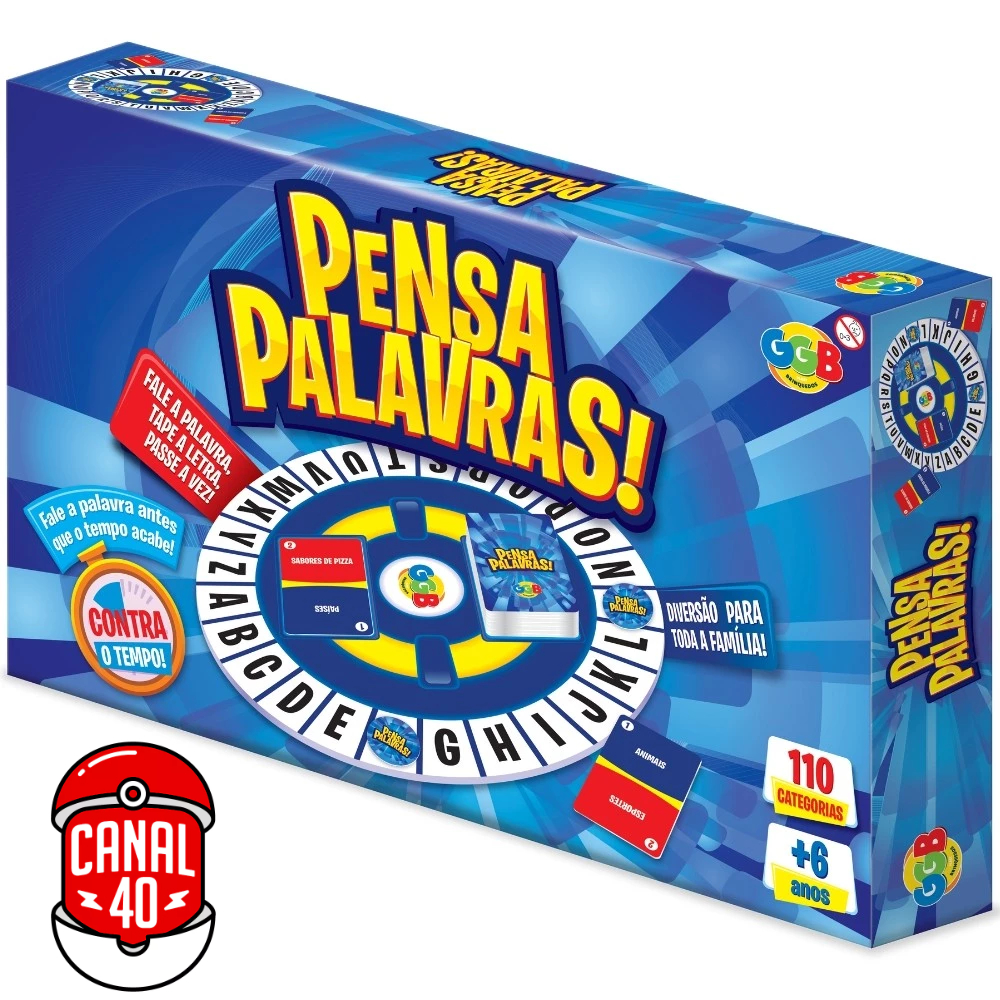 JOGO PENSA PALAVRAS 110 CATEGORIAS GGB BRINQUEDO MESA STOP CARTA TRAVA LETRAS BASTA TAPPLE TABULEIRO JOGO PENSA PALAVRAS 110 CATEGORIAS GGB BRINQUEDO MESA STOP CARTA TRAVA LETRAS BASTA TAPPLE TABULEIRO