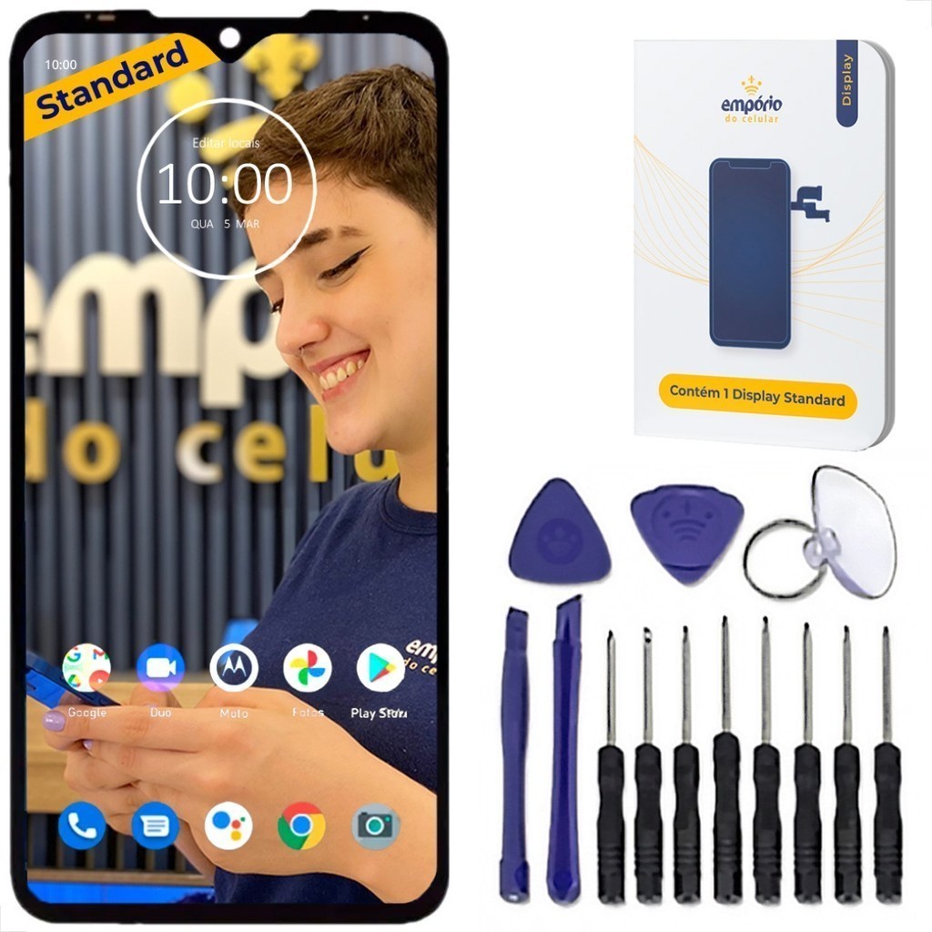 Tela Moto G8 Play Compatível Motorola xt2015 Display Frontal Empório do Celular Premium + Kit ferramentas Tela Moto G8 Play Compatível Motorola xt2015 Display Frontal Empório do Celular Premium + Kit ferramentas