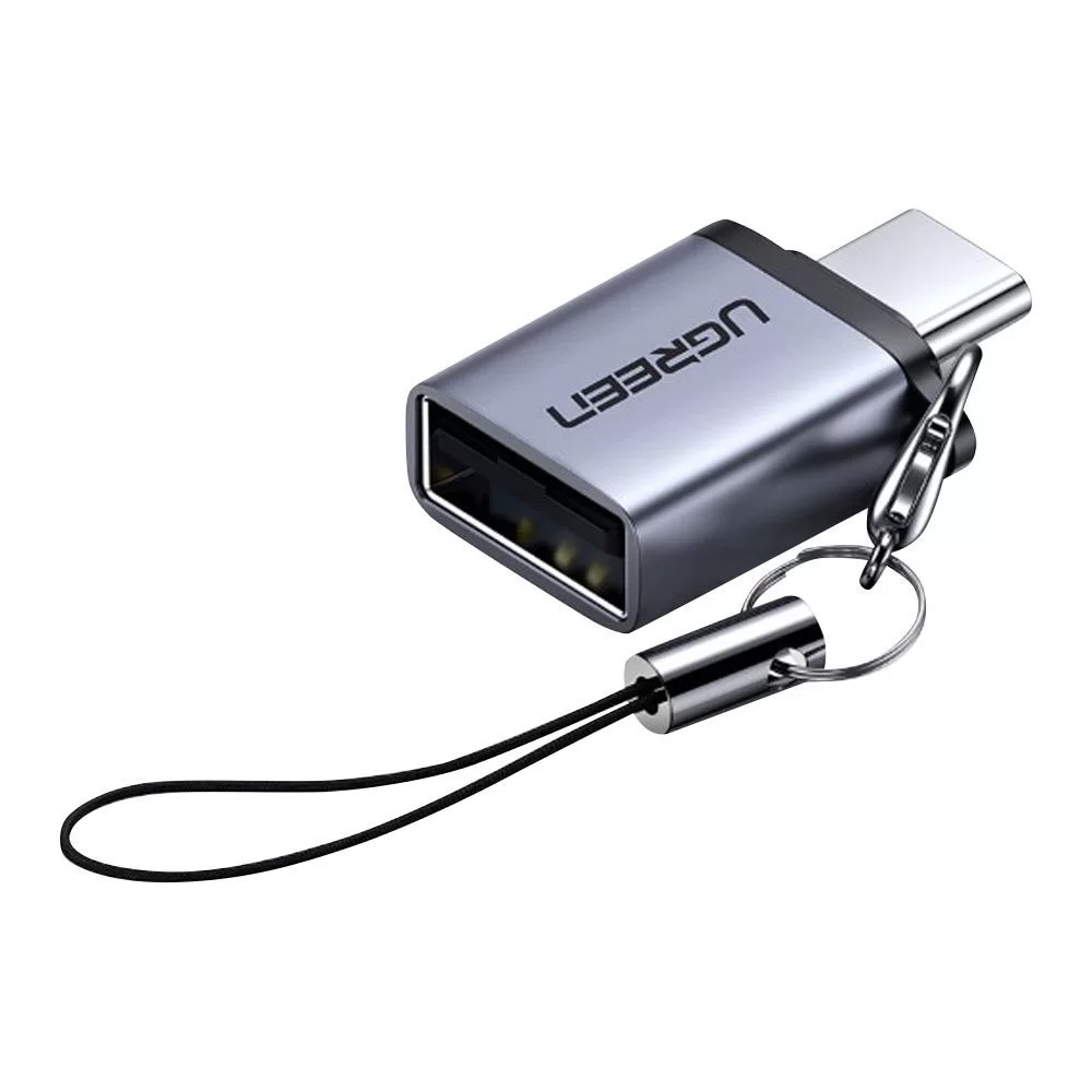 Adaptador Ugreen Usb Tipo C Macho para Usb 3.0 Fêmea Cinza Adaptador Ugreen Usb Tipo C Macho para Usb 3.0 Fêmea Cinza