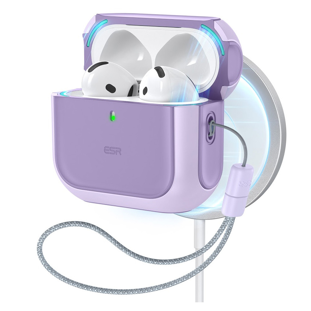 Capa Case Orbit Hybrid Esr p/AirPods 4 2024 Púrpura Capa Case Orbit Hybrid Esr p/AirPods 4 2024 Púrpura