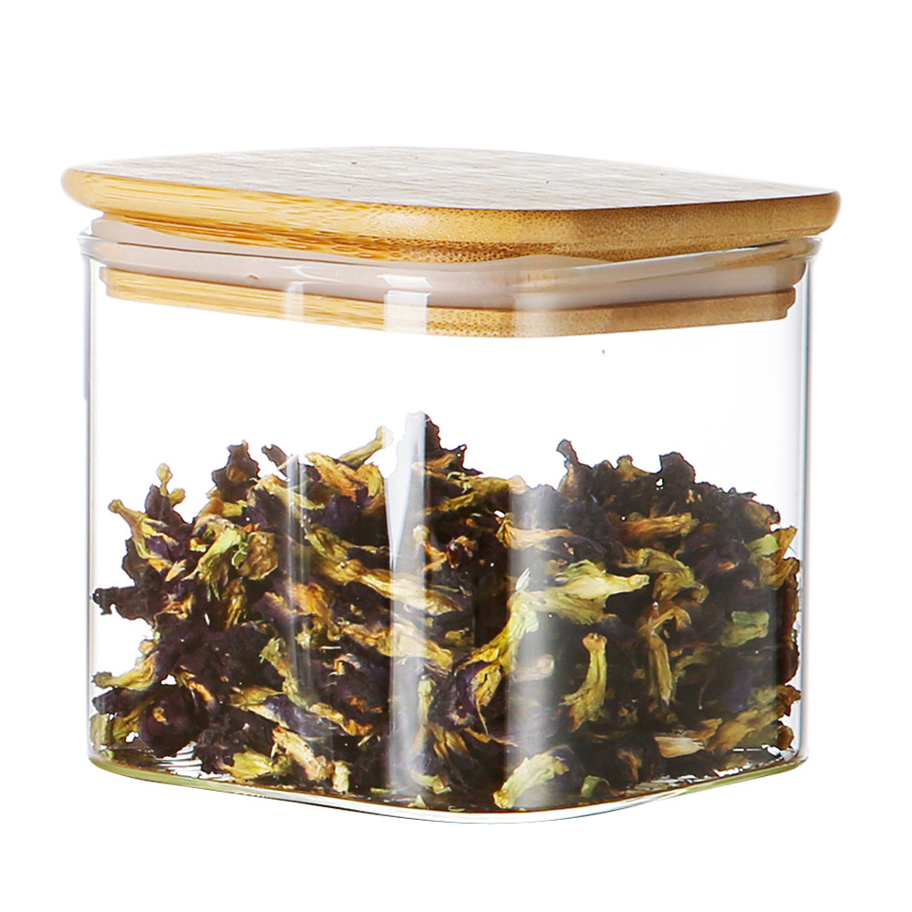 Pote de Vidro Life 750ml Alimentos Tampa Bambu Hermético Pote de Vidro Life 750ml Alimentos Tampa Bambu Hermético
