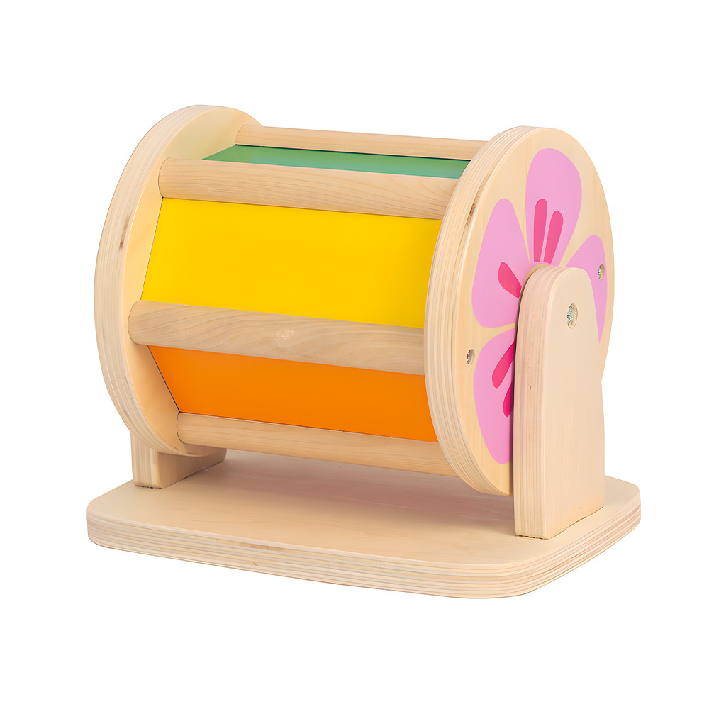 Life Brinquedo Montessori Spin Barrel Som para Criança Life Brinquedo Montessori Spin Barrel Som para Criança