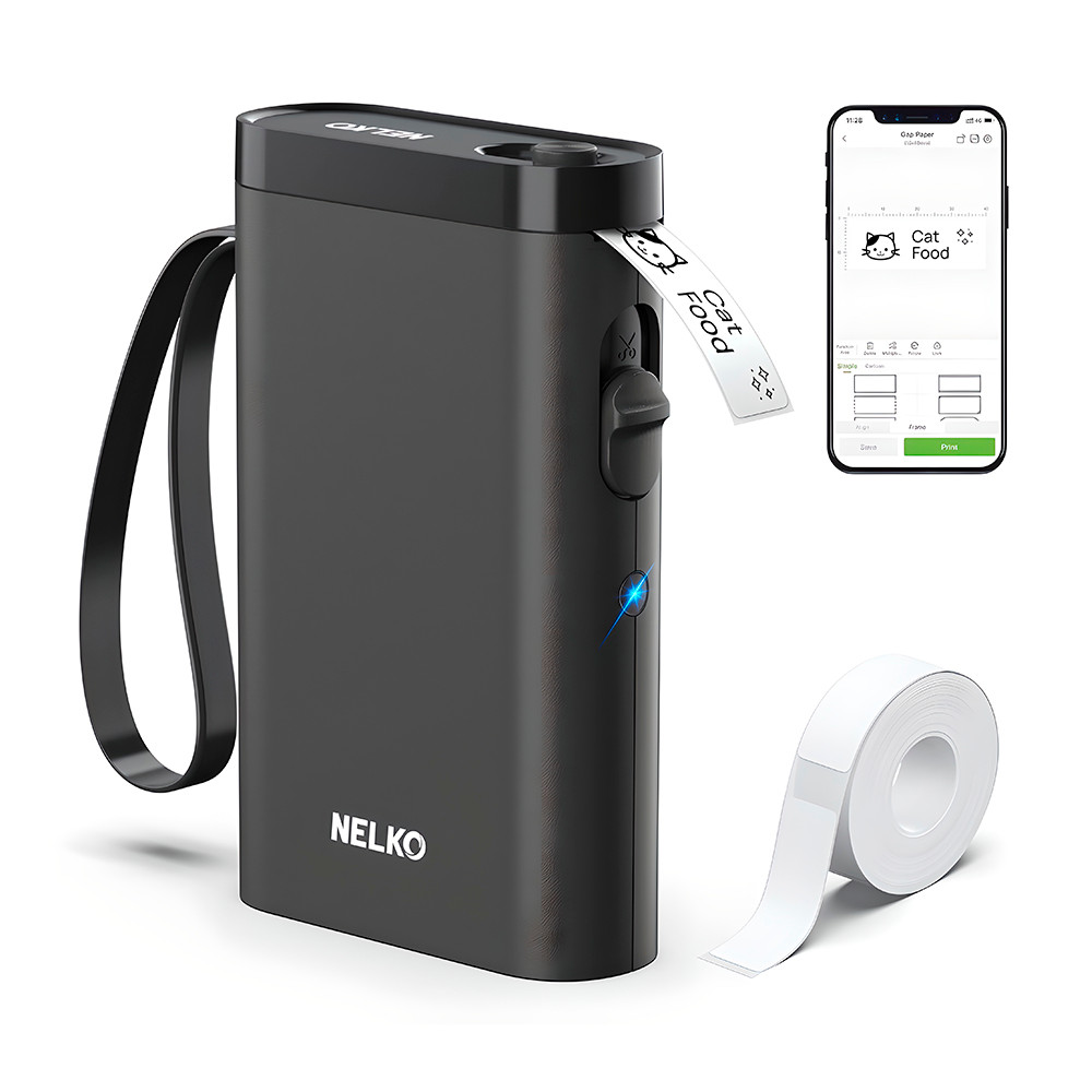 Impressora Etiquetas Nelko P21 Bluetooth Portátil com Fita Impressora Etiquetas Nelko P21 Bluetooth Portátil com Fita