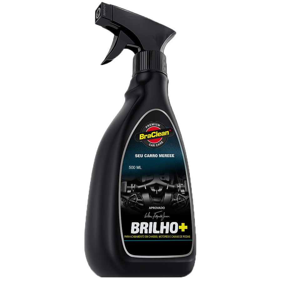 Abrilhantador Finalizador 500ml Brilho E Acabamento Caixas De Rodas Chassis Motor Automotivo Abrilhantador Finalizador 500ml Brilho E Acabamento Caixas De Rodas Chassis Motor Automotivo